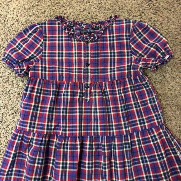 American Living Dress Girls 6X Used Plaid - Picture 5 of 12